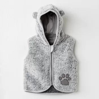 AC26026 Keep Smiling Yelek Grey