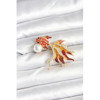 Japon Balığı Model Broş