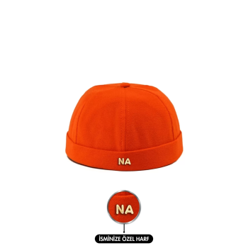 İsme Özel Docker Şapka - AB01008 - Turuncu