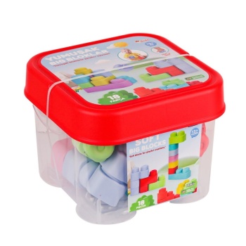 04007 Yumuşak Big Bloklar Kova 18 Parça