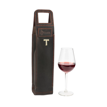 İsme Özel Şaraplık - %100 Deri - HH06003 - Kahverengi