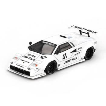 1/64 Lamborghini Countach LB-WORKS White 2024 Tokyo Auto Salon - Blister Paket