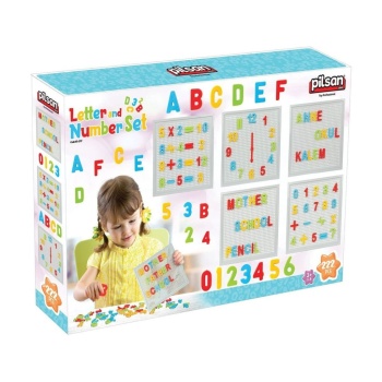 03 297 İnovatif Harf Ve Rakam Seti 222 Parça -NessiWorld Oyuncak