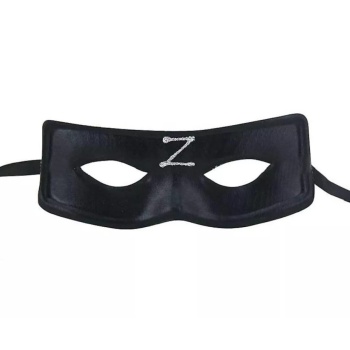 Zorro Maskesi Arkadan Lastikli Z Baskılı