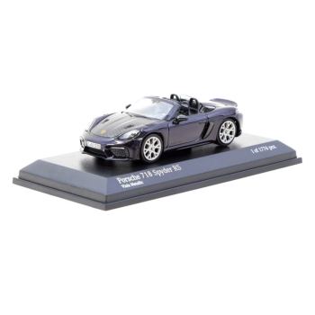 NessiWorld Wo Minichamps 1/64 Porsche 718 Spyder RS Viola Metallic