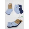 2Li Bear Penye Soket Çorap 10116 Mavi