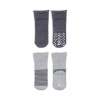 2Li Çemberli Kaymaz Havlu Soket Çorap 10503 Gri-Antrasit