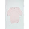 Organik Natural Basic Style Kruvaze Uzun Kol Body BS17102 Pembe