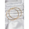 316L Çelik Gold Renk 75 mm Halka Küpe