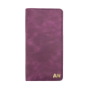 İsme Özel Dikey Uzun Cüzdan - %100 Rainbow Deri - A010007 - Mor