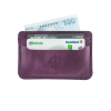 İsme Özel Yatay Kartlık - %100 Rainbow Deri - A011001 - Mor
