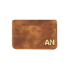 İsme Özel Yatay Kartlık - %100 Rainbow Deri - A011001 - Camel