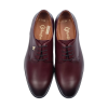 İsme Özel Bağcıklı Kösele Erkek Ayakkabı - %100 Hakiki Antik Deri - Altın Harf - AA01001 - Bordo