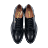 İsme Özel Oxford Erkek Ayakkabı - %100 Hakiki Açma Deri - Gümüş Konseptli- AA01012 - Siyah