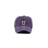 İsme Özel Yıkamalı Kep Şapka - AB01010 - Mor