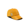 İsme Özel Kep Şapka - %100 Deri - AB01012 - Sarı