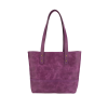 İsme Özel Tote Bag El Omuz Çantası - %100 Rainbow Deri - AC03003 - Mor