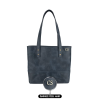 İsme Özel Tote Bag El Omuz Çantası - %100 Rainbow Deri - AC03003 - Lacivert