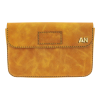 İsme Özel Çıtçıtlı Küçük El Çantası - %100 Rainbow Deri - AC14001 - Hardal Sarısı