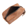 İsme Özel Dopp Kit Kişisel Bakım ve Seyahat Çantası - %100 Rainbow Deri - AC14004 - Kahverengi