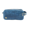 İsme Özel Dopp Kit Kişisel Bakım ve Seyahat Çantası - %100 Rainbow Deri - AC14004 - Saks Mavisi