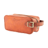 İsme Özel Dopp Kit Kişisel Bakım ve Seyahat Çantası - %100 Rainbow Deri - AC14004 - Tobacco