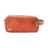 İsme Özel Dopp Kit Kişisel Bakım ve Seyahat Çantası - %100 Rainbow Deri - AC14004 - Tobacco