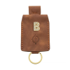 İsme Özel Çıtçıtlı Anahtarlık - % 100 Rainbow Deri - AG01001 - Kahverengi