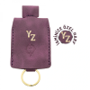 İsme Özel Çıtçıtlı Anahtarlık - % 100 Rainbow Deri - AG01001 - Mor