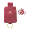 İsme Özel Çıtçıtlı Anahtarlık - % 100 Rainbow Deri - AG01001 - Fuşya
