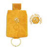 İsme Özel Çıtçıtlı Anahtarlık - % 100 Rainbow Deri - AG01001 - Hardal Sarısı