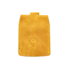 İsme Özel Çıtçıtlı Anahtarlık - % 100 Rainbow Deri - AG01001 - Hardal Sarısı