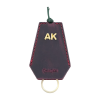 İsme Özel İpli Anahtarlık - % 100 Crazy Deri - AG01002 - Bordo