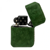 Handmade El Yapımı Hakiki Deri Zippo Modeli Çakmak - AG02001 - Yeşil