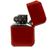 Handmade El Yapımı Hakiki Deri Zippo Modeli Çakmak - AG02001 - Kırmızı