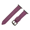 İsme Özel El Dikişli Apple Watch Saat Kordonu - %100 Çift Kat Deri - AG03001 - Mor