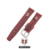 İsme Özel El Dikişli Saat Kordonu - %100 Crazy Deri - AG03002 - Kırmızı