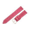 İsme Özel El Dikişli Saat Kordonu - %100 Çift Kat Deri - AG03003 - Fuşya