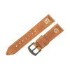 İsme Özel El Dikişli Saat Kordonu - %100 Çift Kat Deri - AG03003 - Camel