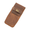 İsme Özel Çok Amaçlı Aksesuar Kılıfı - %100 Rainbow Deri - AK01002 - Kahverengi