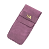 İsme Özel Çok Amaçlı Aksesuar Kılıfı - %100 Rainbow Deri - AK01002 - Mor