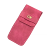 İsme Özel Çok Amaçlı Aksesuar Kılıfı - %100 Rainbow Deri - AK01002 - Fuşya