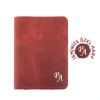 İsme Özel Pasaport Kılıfı - %100 Rainbow Deri - AK02003 - Kırmızı