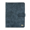 İsme Özel Çıtçıtlı Fonksiyonlu iPad Organizer - %100 Rainbow Deri - ET01002 - Lacivert