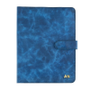 İsme Özel Çıtçıtlı Fonksiyonlu iPad Organizer - %100 Rainbow Deri - ET01002 - Saks Mavisi