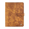 İsme Özel Çıtçıtlı Fonksiyonlu iPad Organizer - %100 Rainbow Deri - ET01002 - Camel