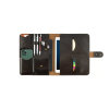 İsme Özel Çıtçıtlı Fonksiyonlu iPad Organizer - %100 Tiesto Deri - ET01003 - Koyu Kahverengi