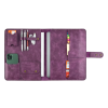İsme Özel Çıtçıtlı Fonksiyonlu Macbook Organizer - %100 Rainbow Deri - ET02001 - Mor