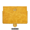 İsme Özel Macbook Kılıfı - %100 Rainbow Deri - ET02002 - Hardal Sarısı