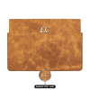 İsme Özel Macbook Kılıfı - %100 Rainbow Deri - ET02002 - Camel